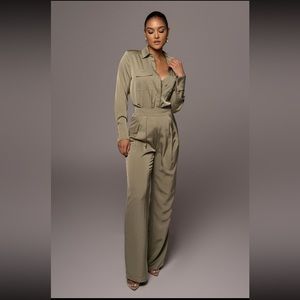 JLUXLABEL Olive matching set-MEDIUM